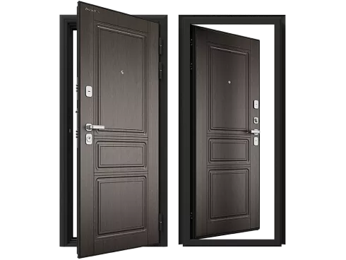 Дверь Премиум Плюс DoorHan 890х2050х9005 Калабрия темное дерево правая